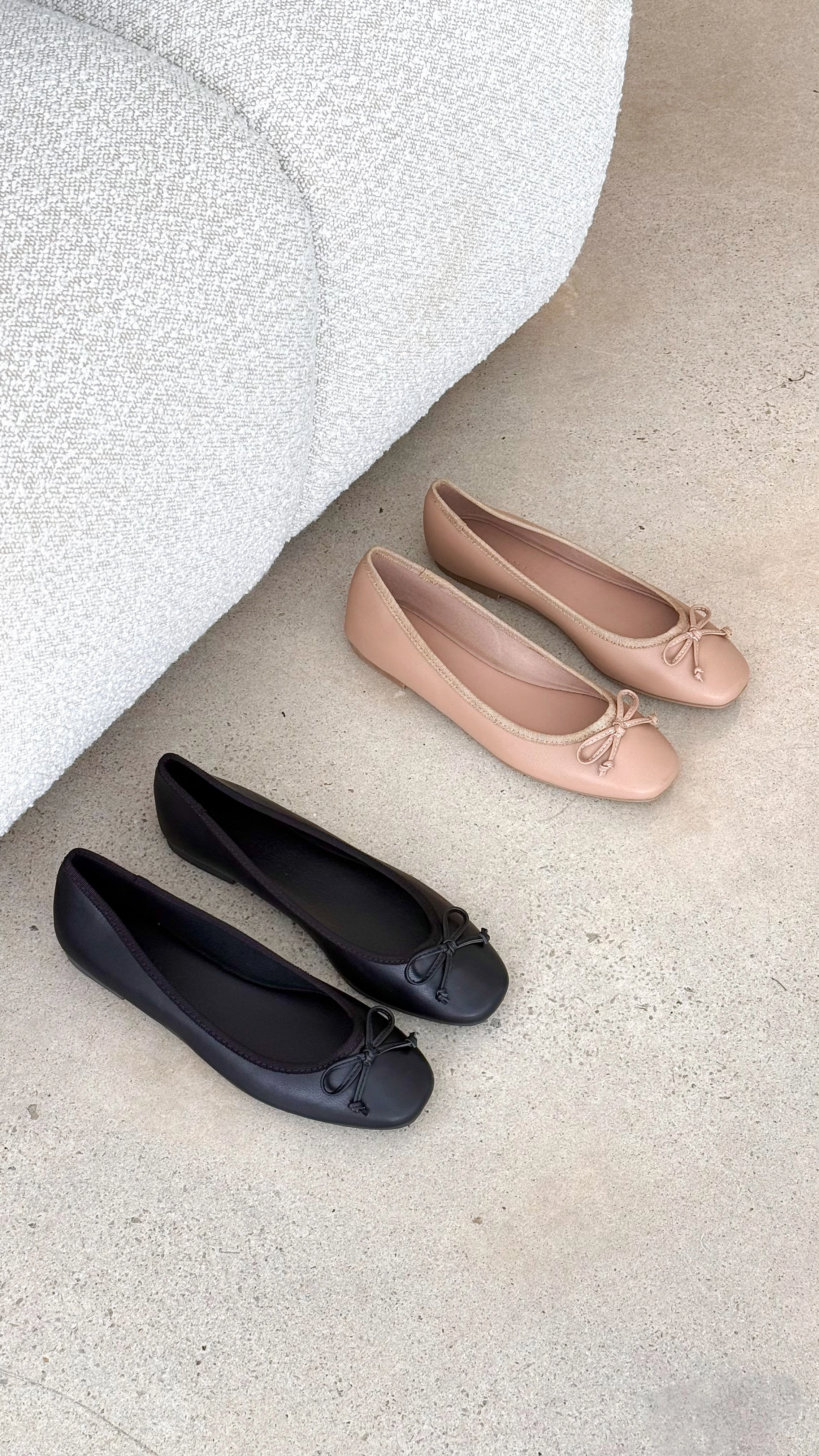 Isaiah Ballet Flats - Black
