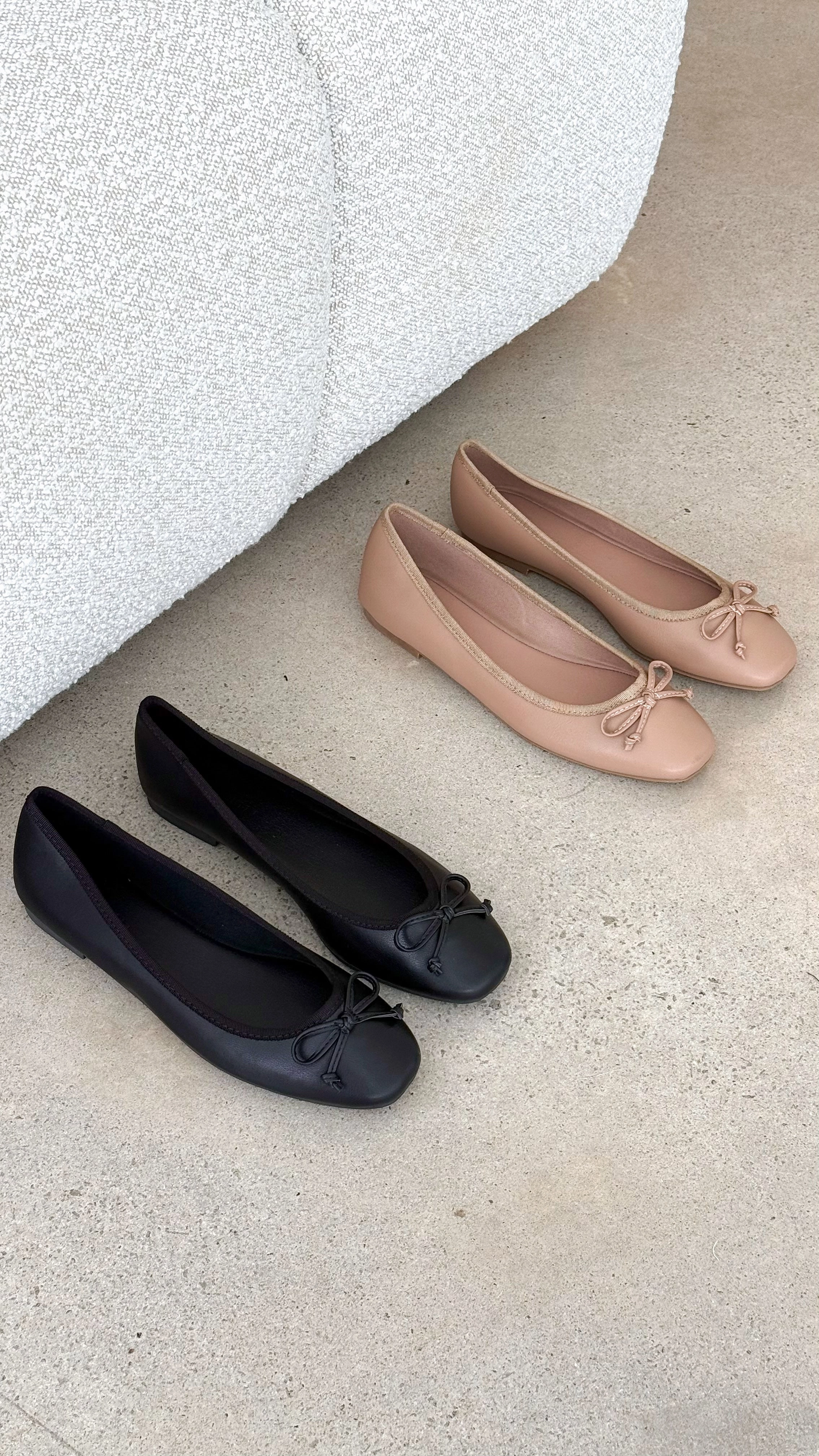 Isaiah Ballet Flats - Dark Nude