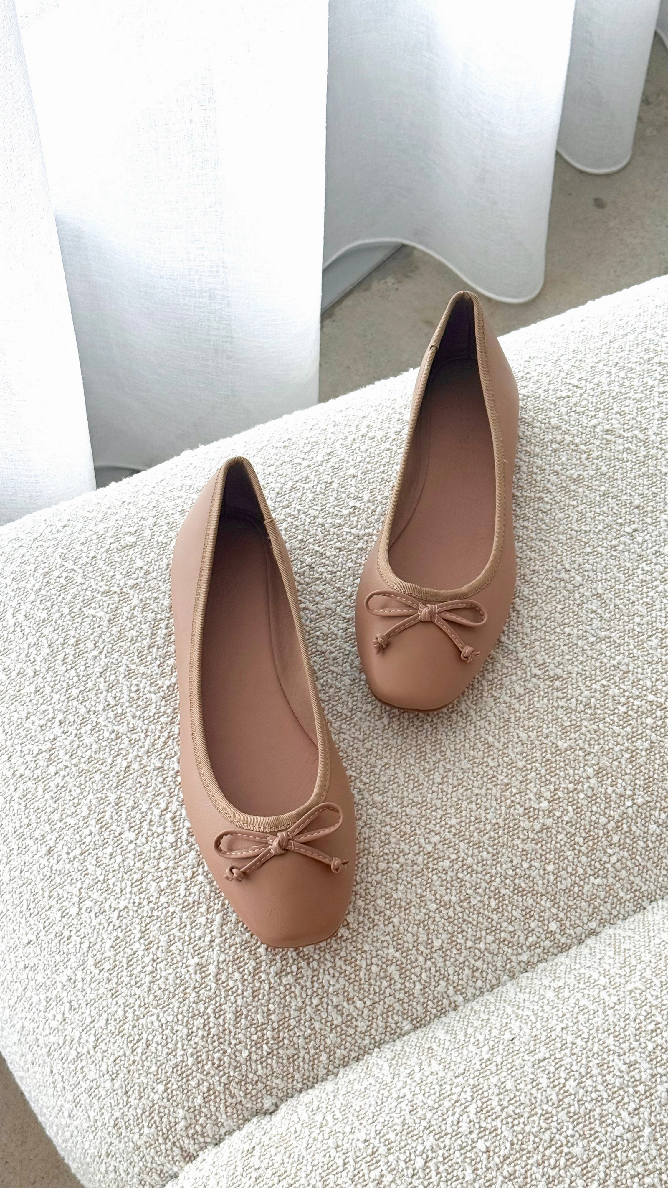 Isaiah Ballet Flats - Dark Nude