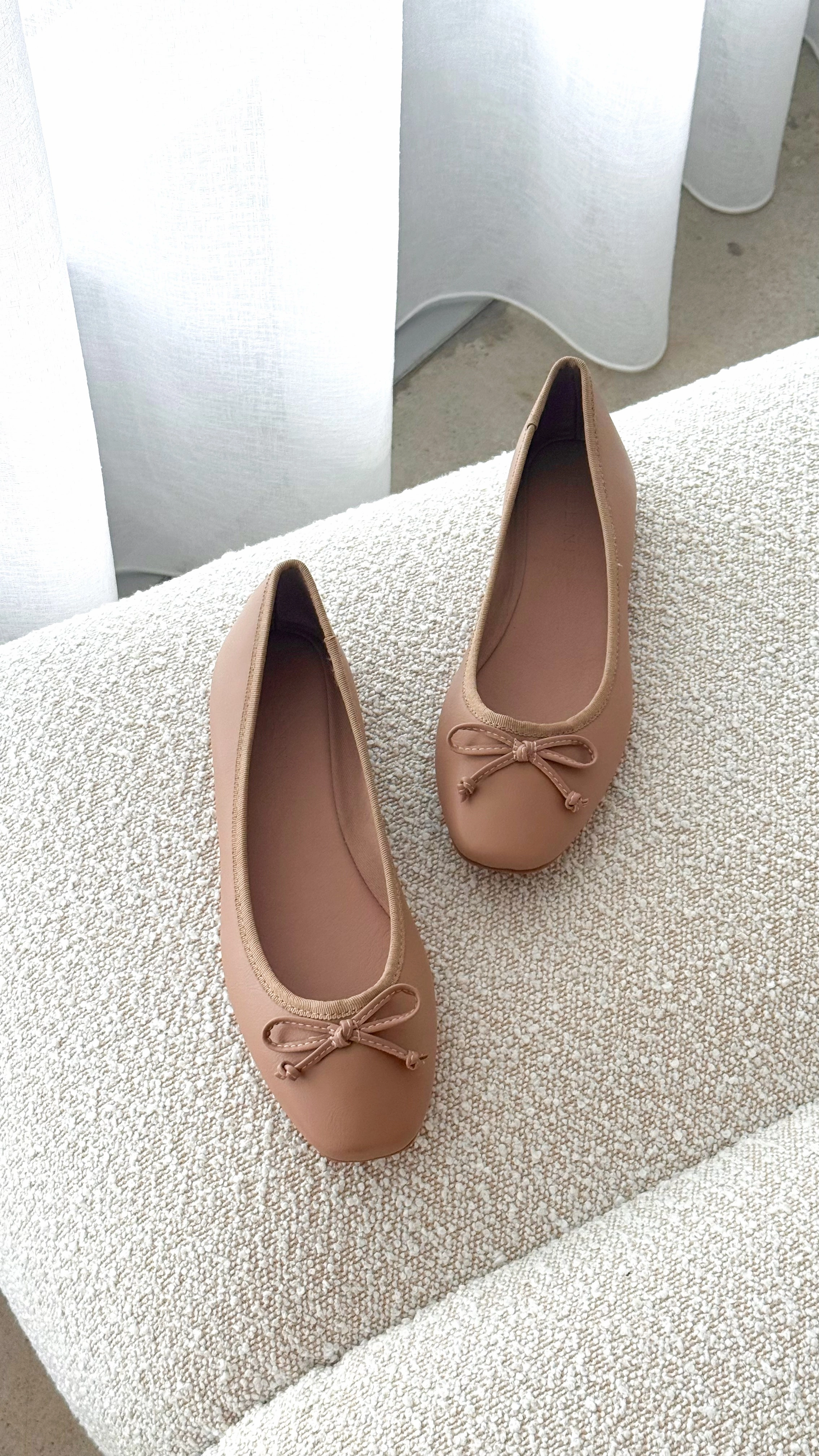 Isaiah Ballet Flats - Dark Nude