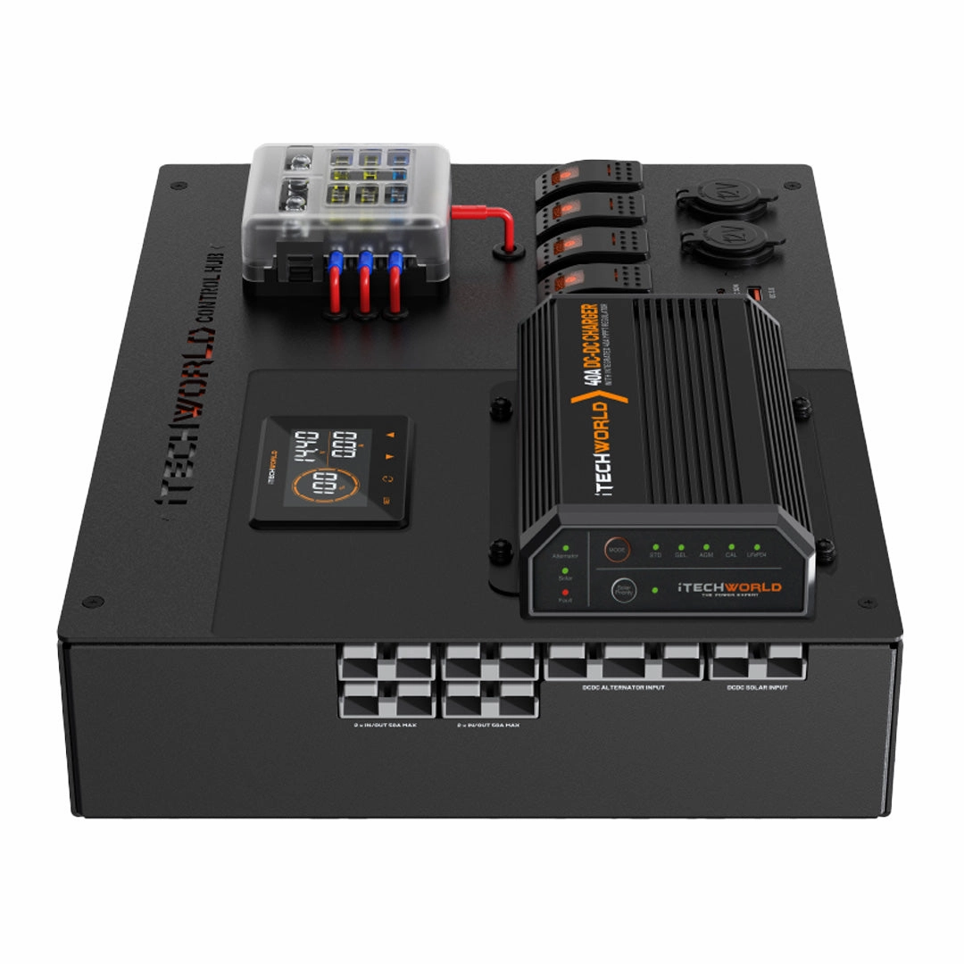 iTechworld | Premium Control Hub | with 40A DCDC Charger and 500A Shunt