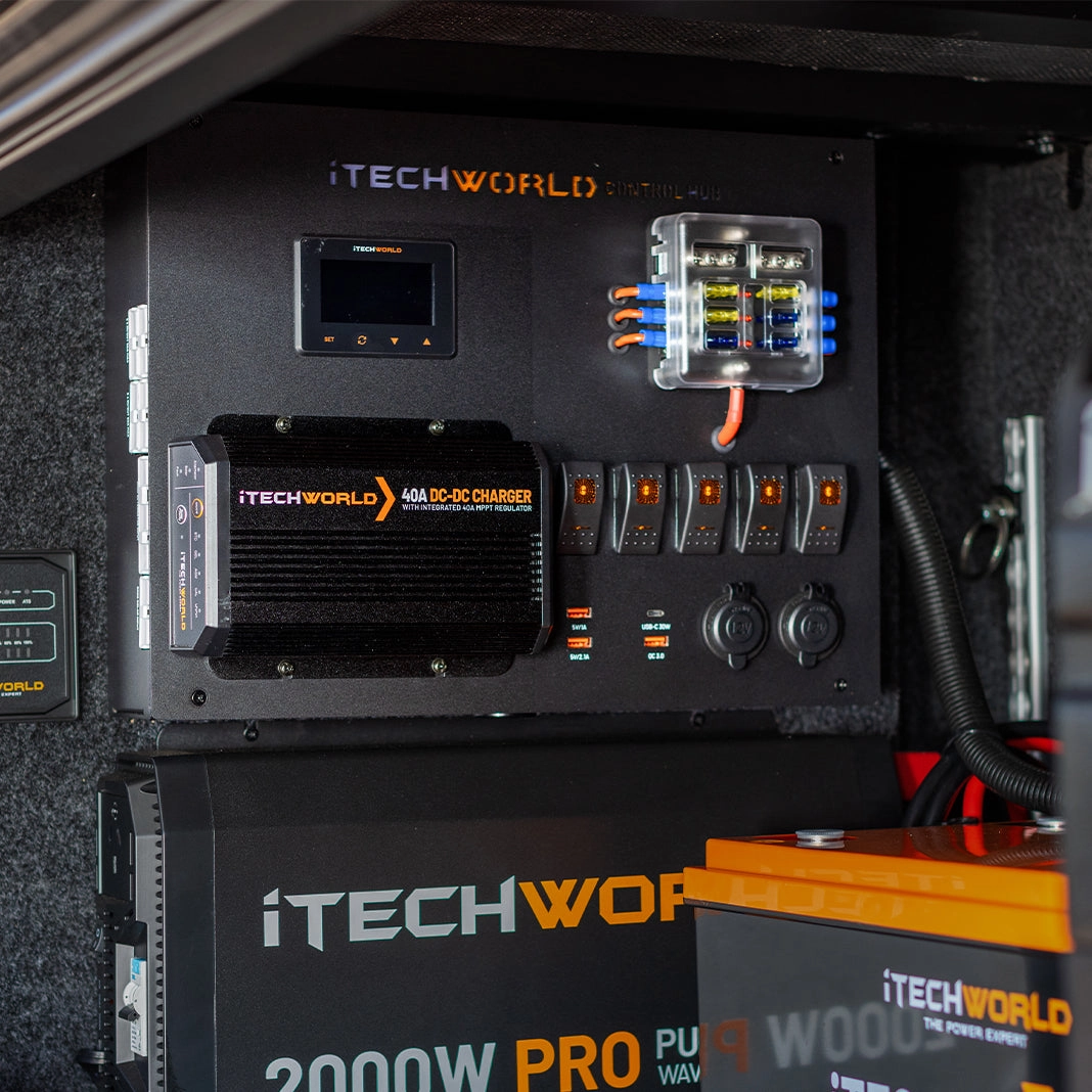 iTechworld | Premium Control Hub | with 40A DCDC Charger and 500A Shunt
