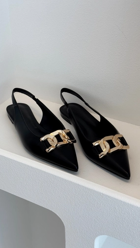 Jane Ballet Flats - Black