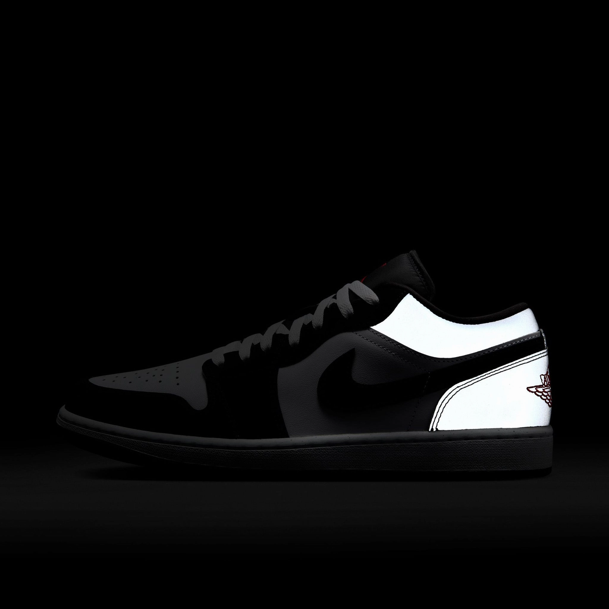Jordan 1 Low SE White / Fire Red - Black