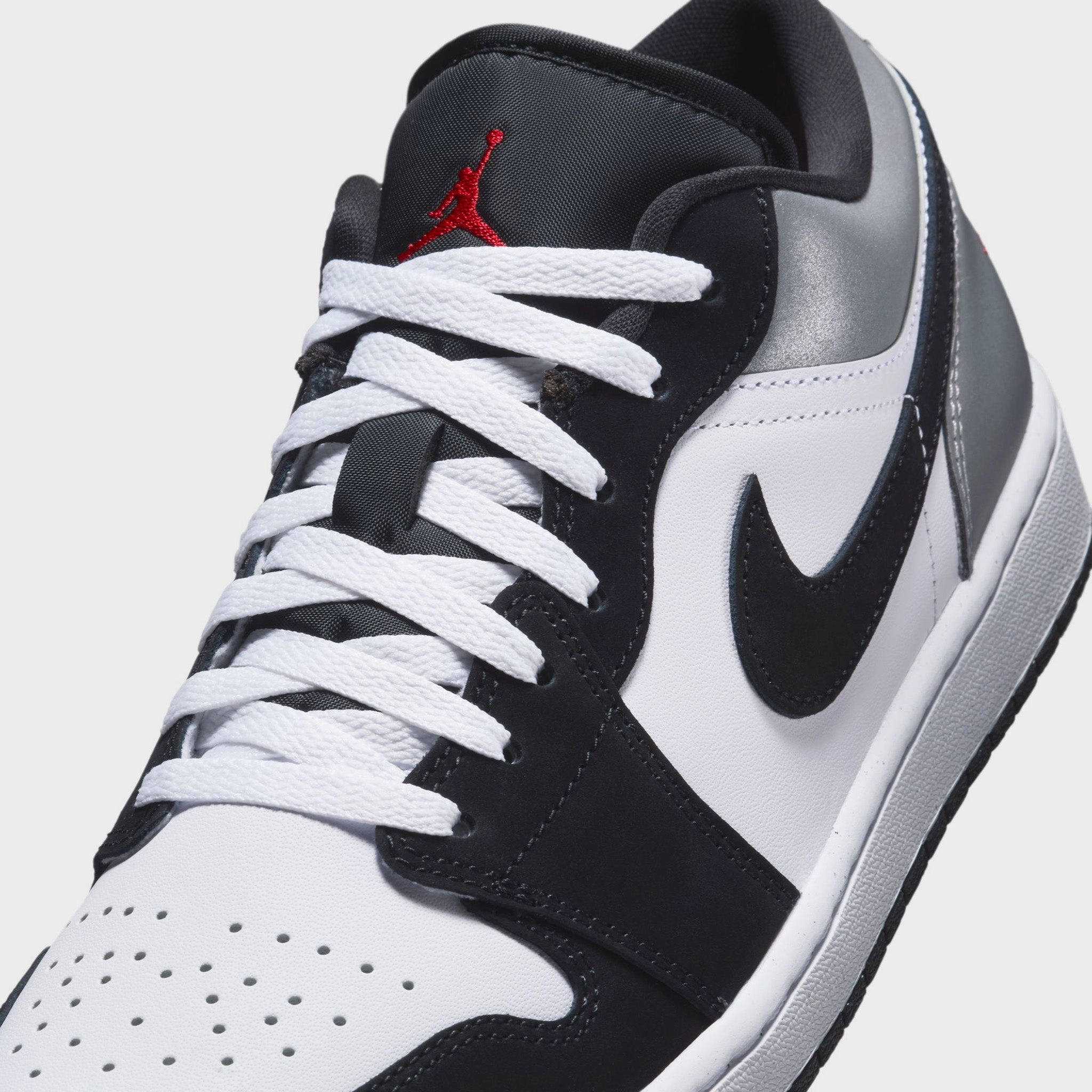 Jordan 1 Low SE White / Fire Red - Black