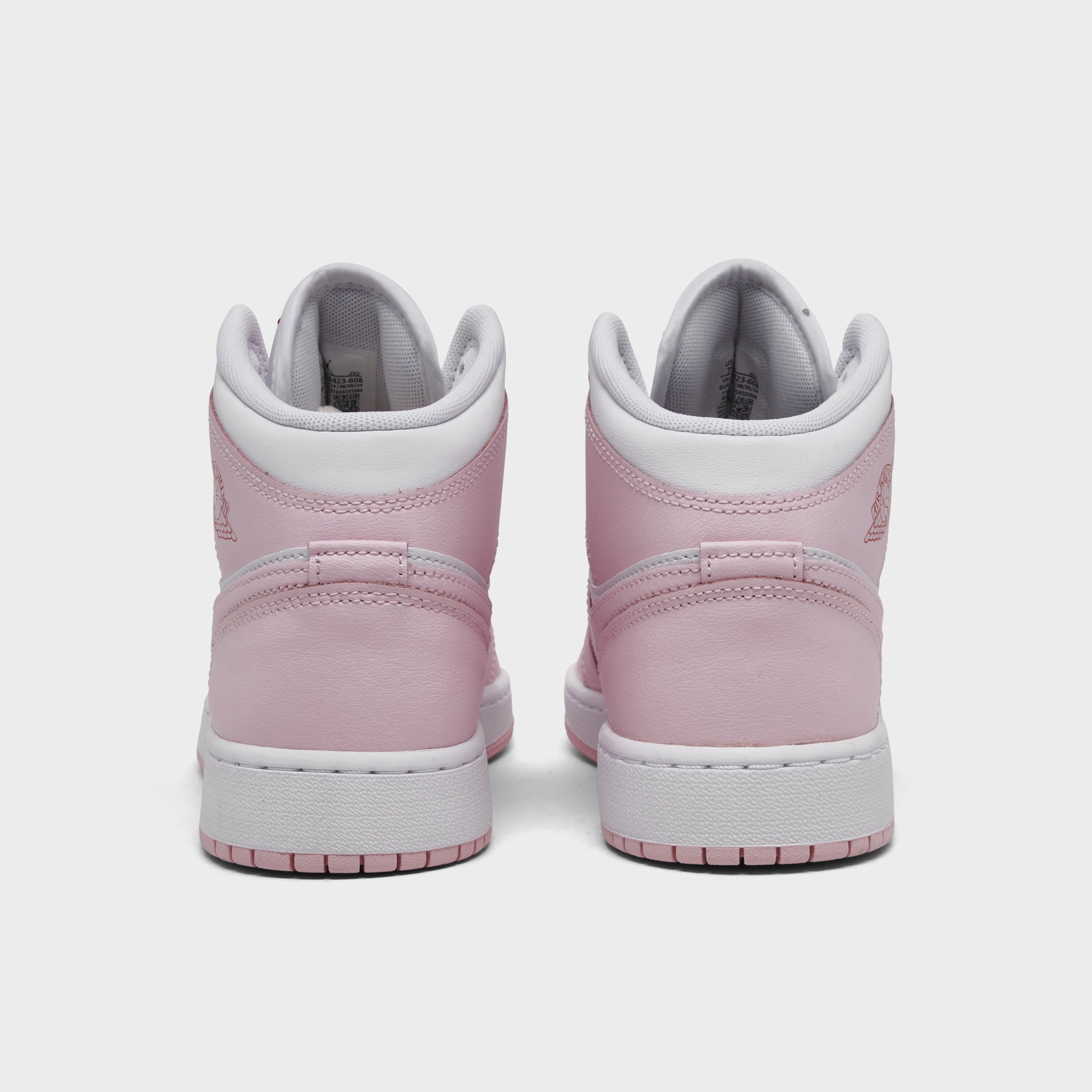 Jordan 1 Mid GS Pink Foam / White - Fire Red