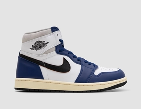 Jordan 1 Retro High OG White / Black / Neutral Grey - Deep Royal Blue