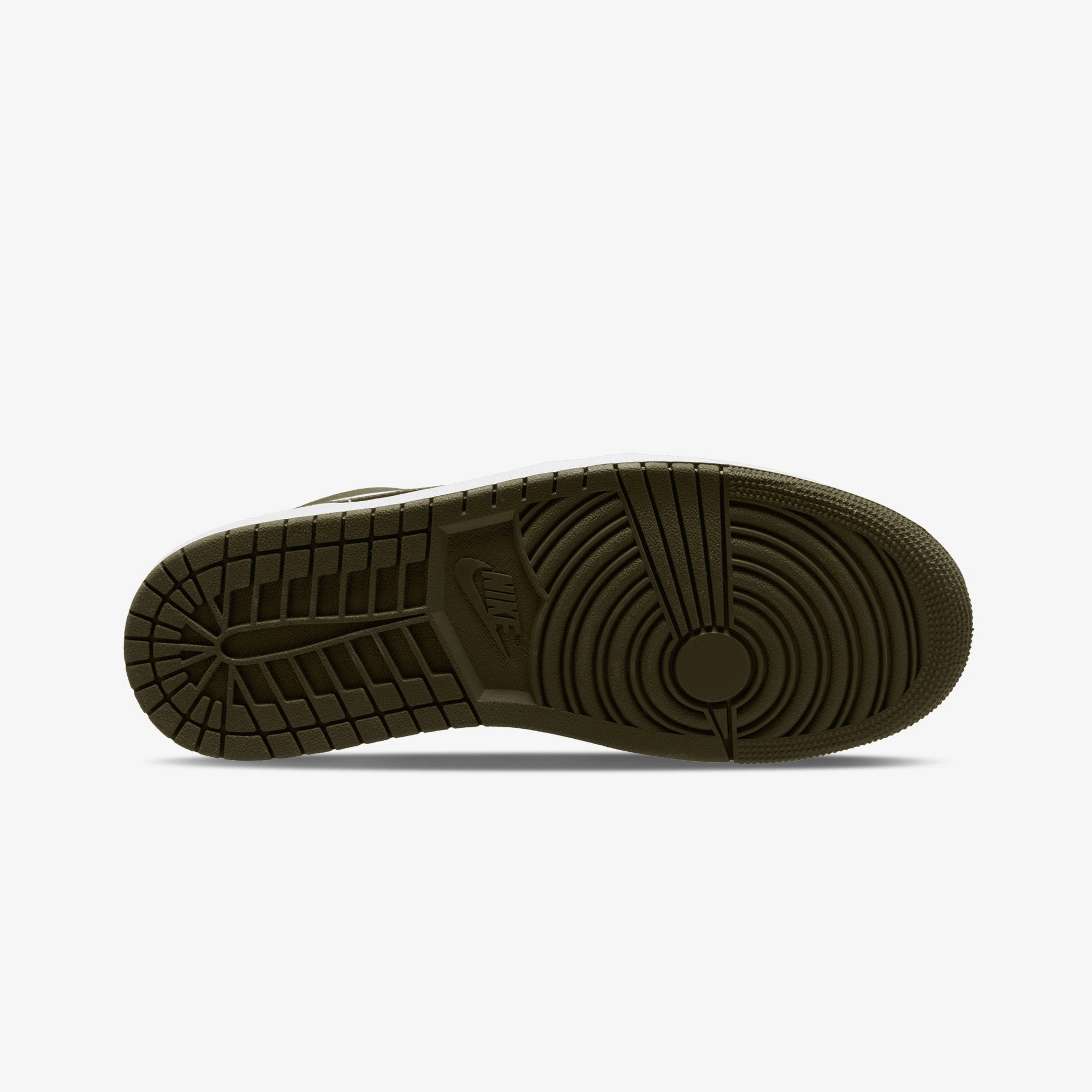 JORDAN | AIR JORDAN 1 LOW { BLACK/WHITE-MEDIUM OLIVE