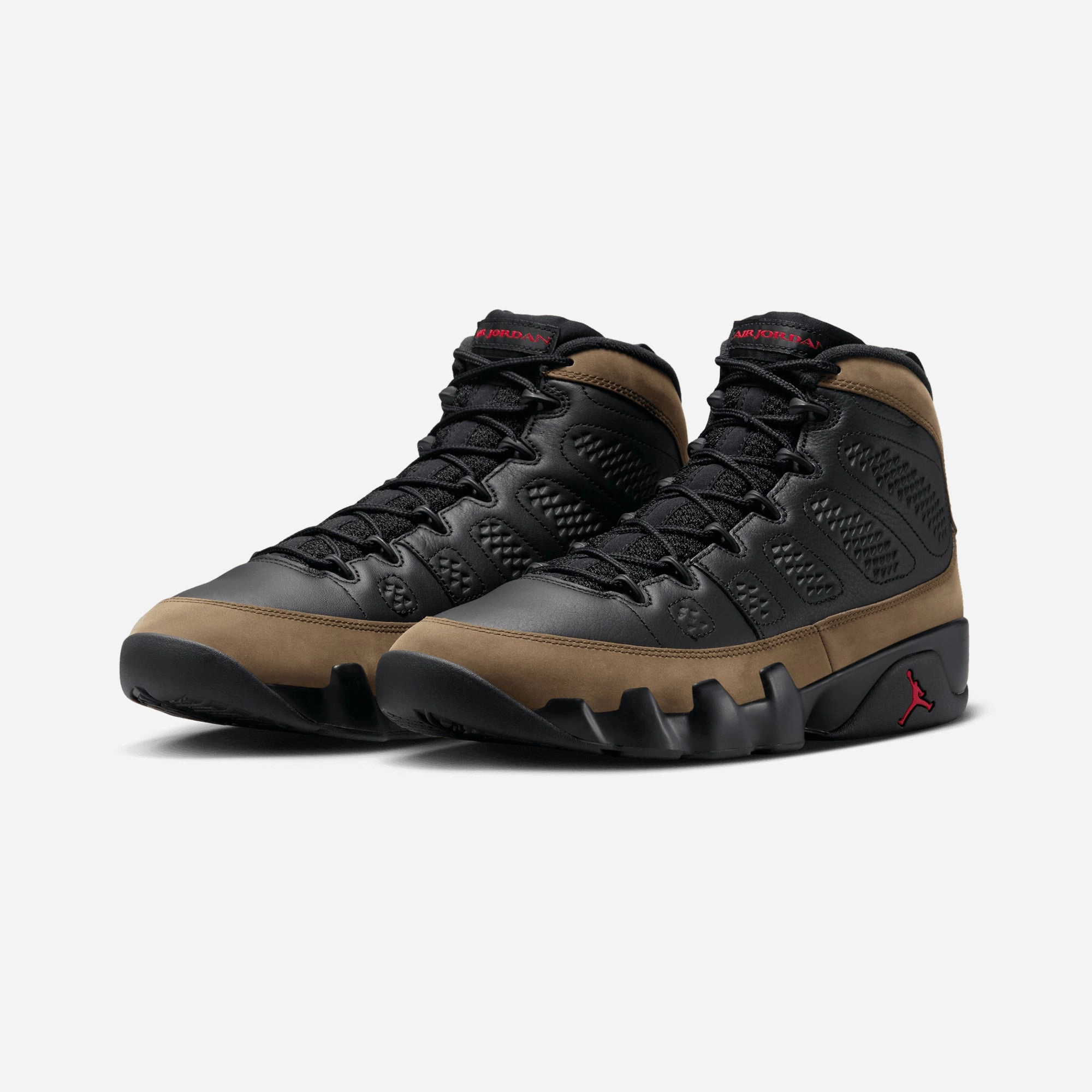 Jordan | AIR JORDAN 9 RETRO  { BLACK/TRUE RED-LIGHT OLIVE