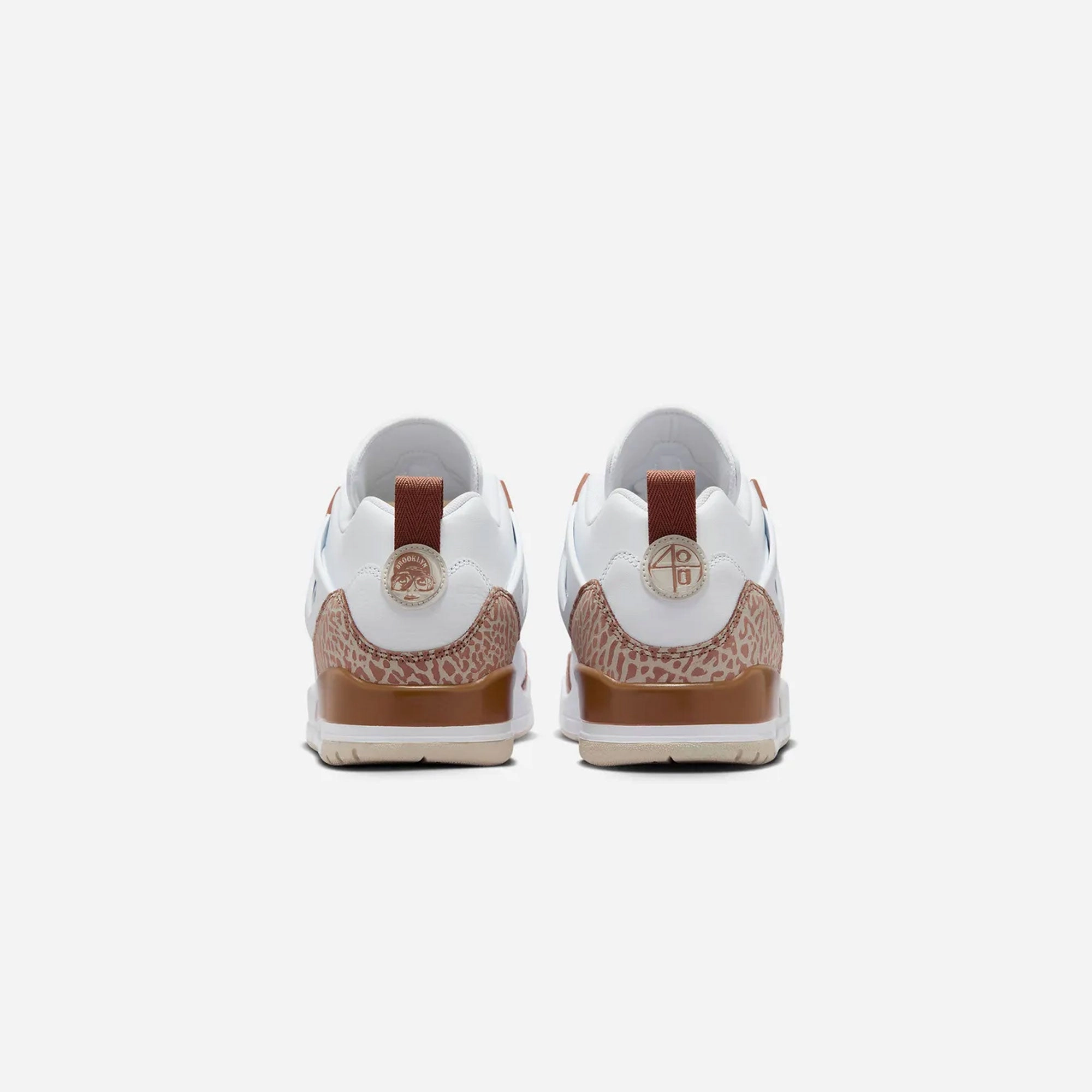 JORDAN | SPIZIKE LOW { WHITE/PINK OXFORD-ARCHAEO BROWN