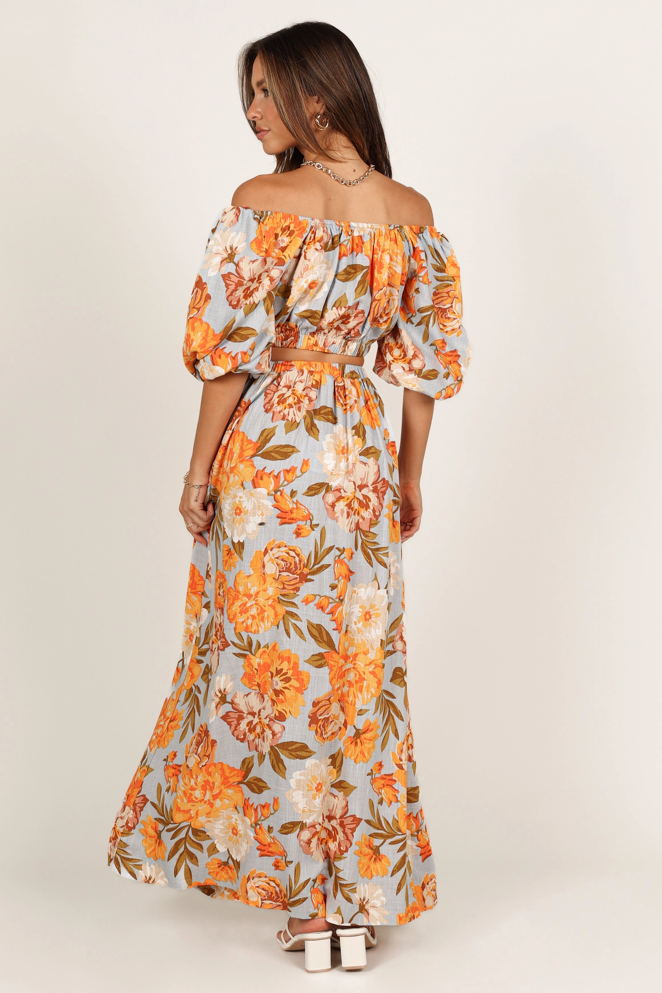 Kiara Maxi Skirt - Pale Blue