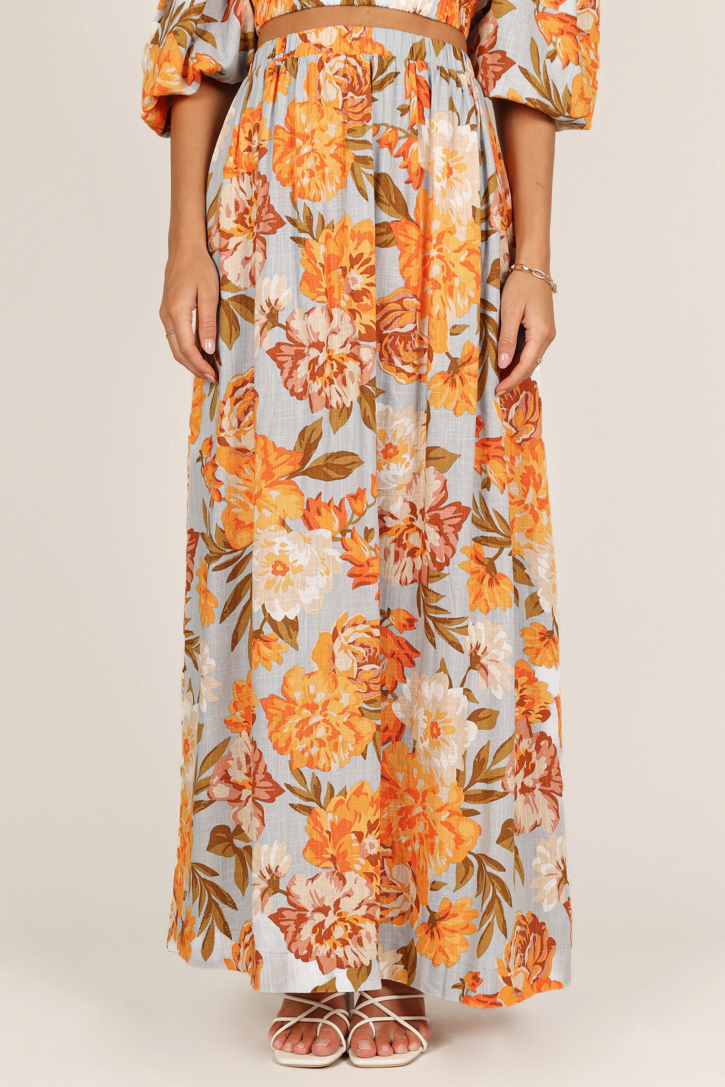 Kiara Maxi Skirt - Pale Blue