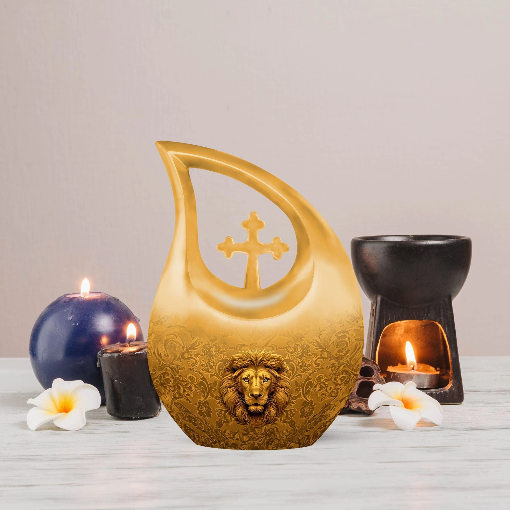 Lion Cremation Urn  - Memorial Cremation Urn for Adult  Ashes