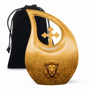 Lion Cremation Urn  - Memorial Cremation Urn for Adult  Ashes