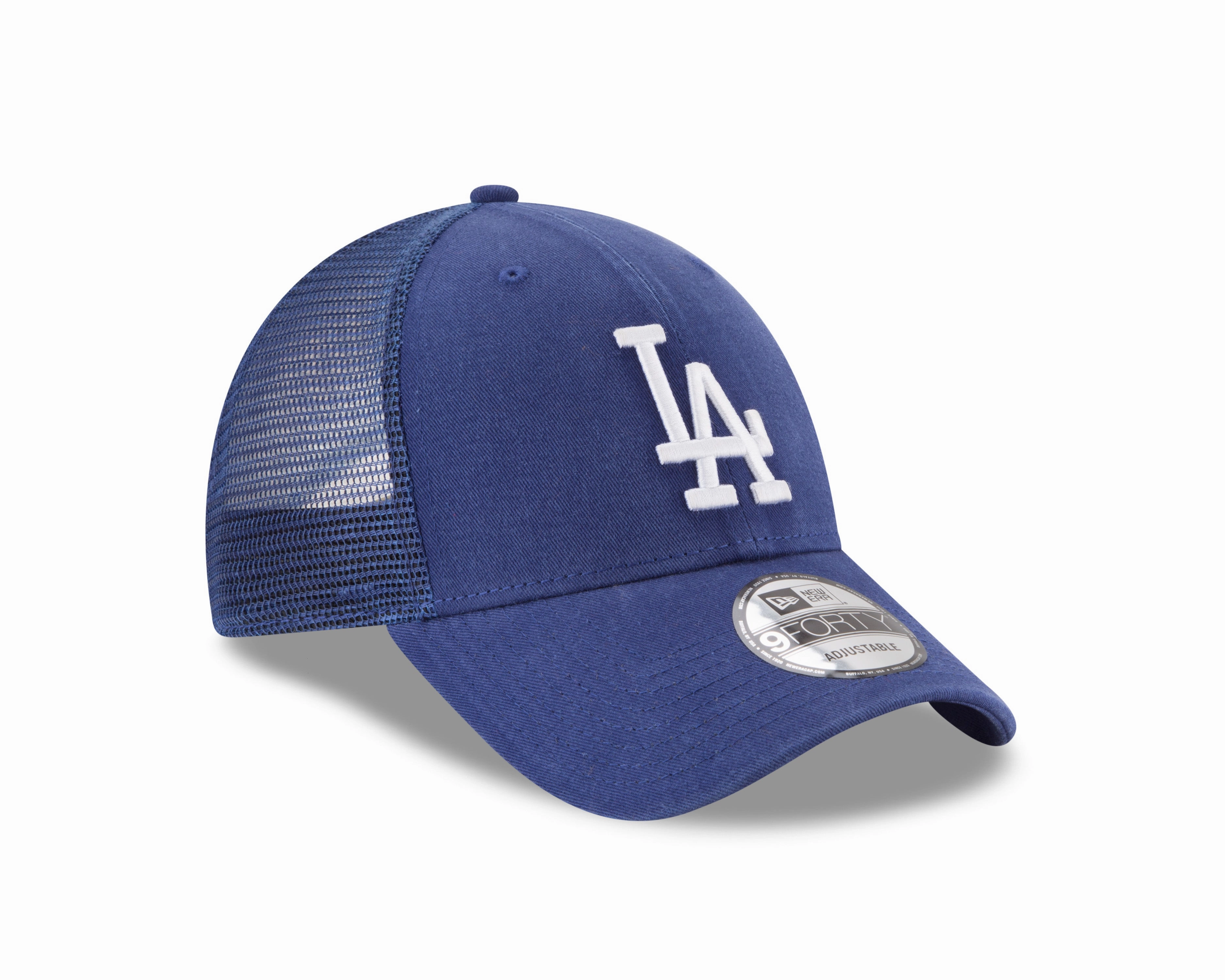 Los Angeles Dodgers New Era Royal Blue 9FORTY Trucker Adjustable Hat