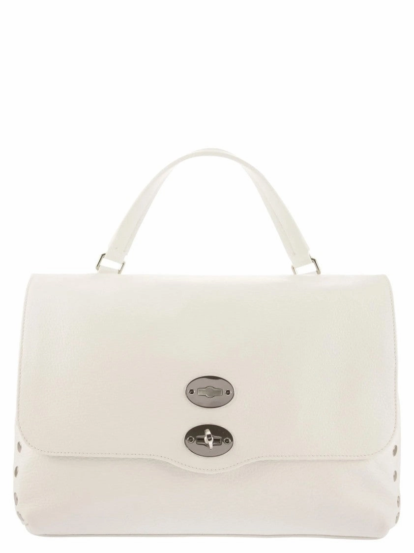 Milk White Handcrafted Leather Shoulder Bag