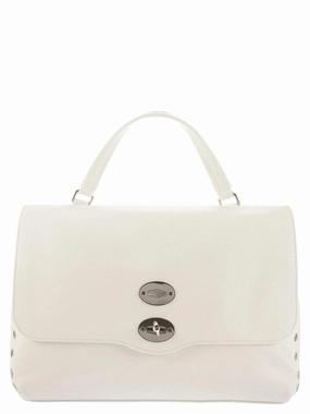 Milk White Handcrafted Leather Shoulder Bag
