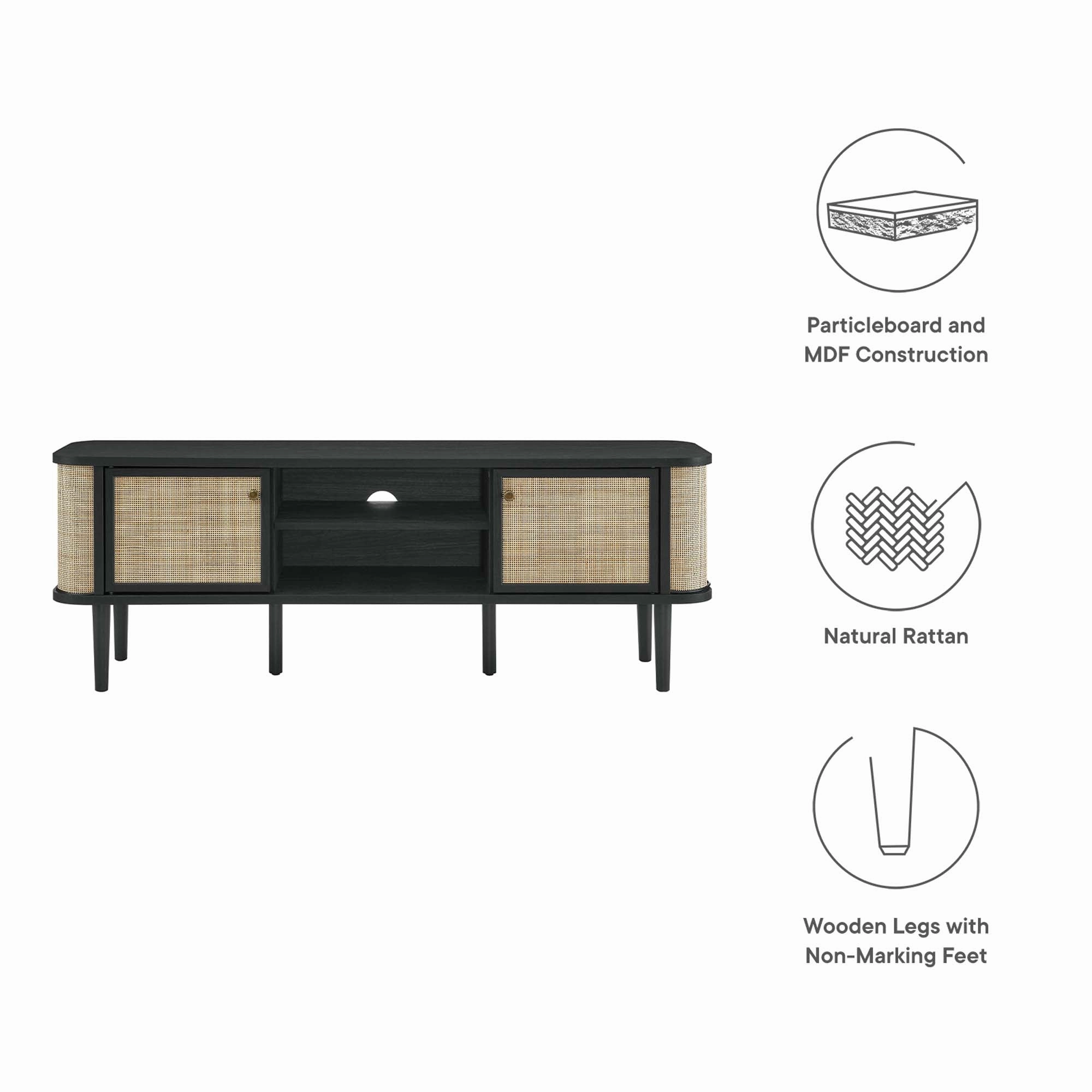 Miramar 60'' Wood TV Stand by Modway