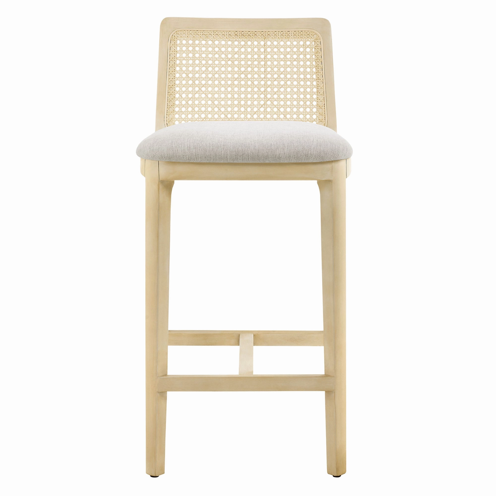 Monarch Beech Wood and Rattan Counter Stool by Modway