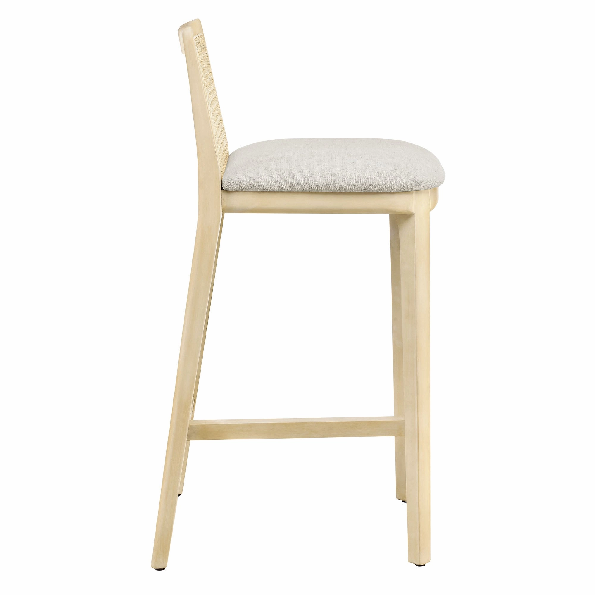 Monarch Beech Wood and Rattan Counter Stool by Modway