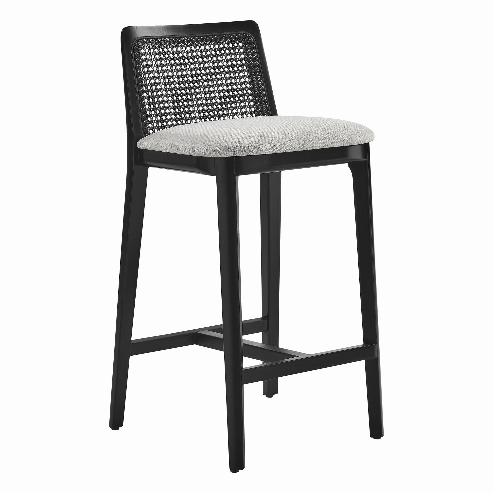 Monarch Beech Wood and Rattan Counter Stool by Modway