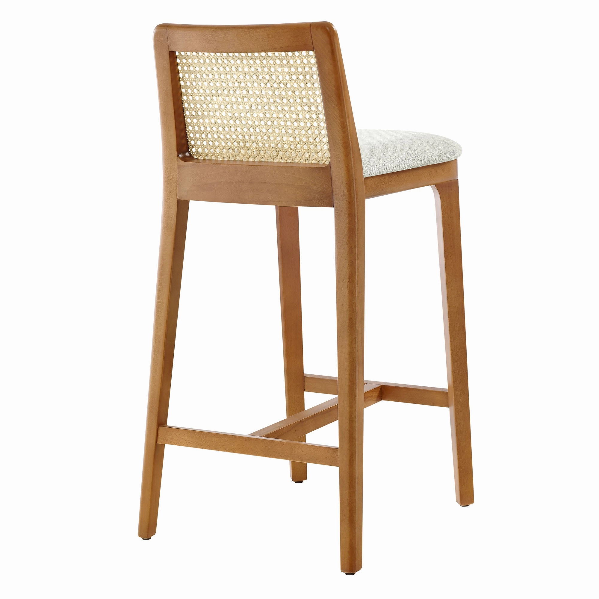 Monarch Beech Wood and Rattan Counter Stool by Modway