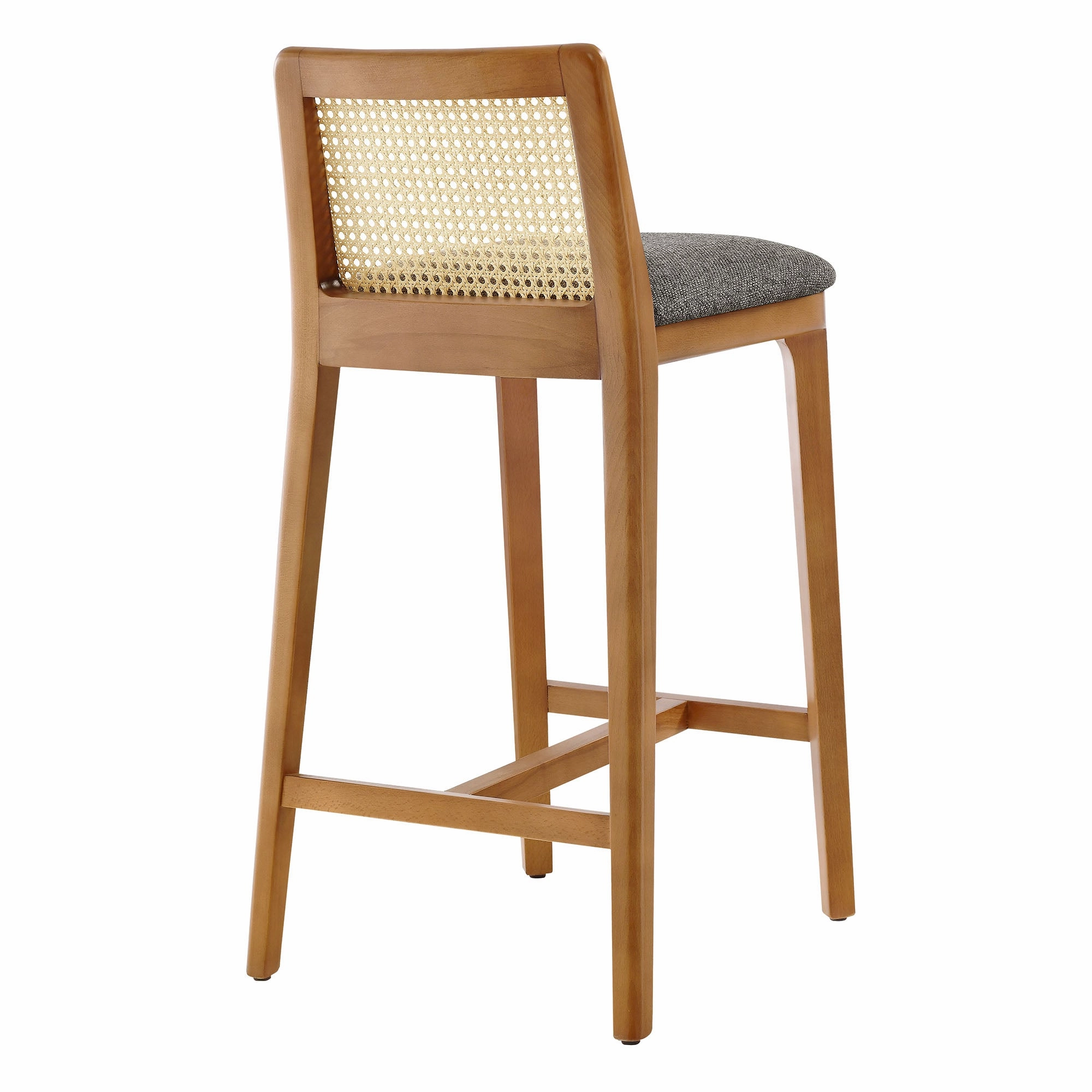 Monarch Beech Wood and Rattan Counter Stool by Modway