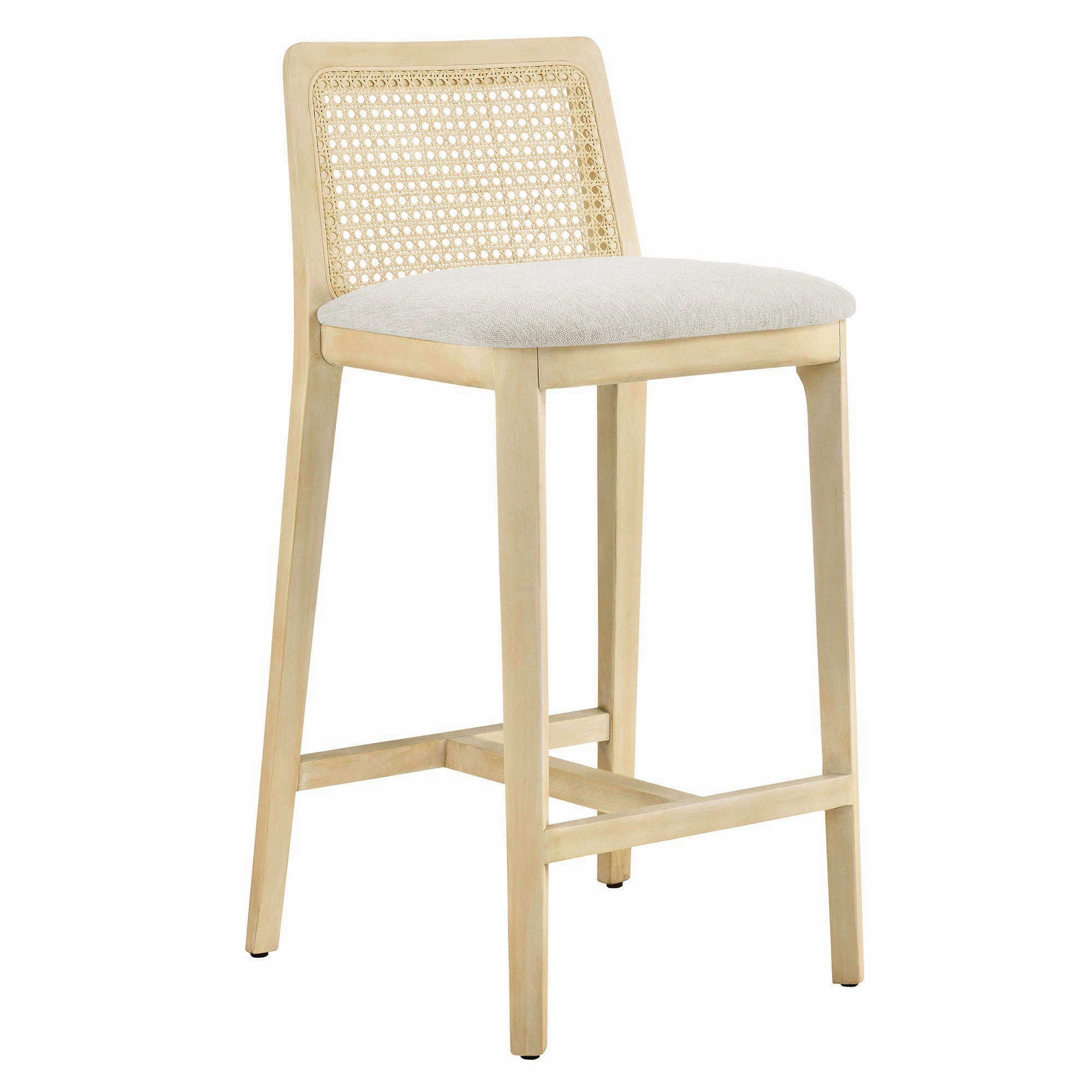 Monarch Beech Wood and Rattan Counter Stool by Modway