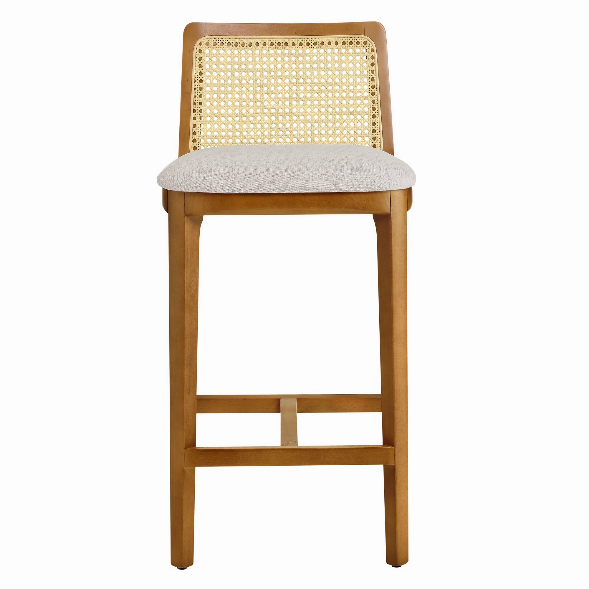 Monarch Beech Wood and Rattan Counter Stool by Modway