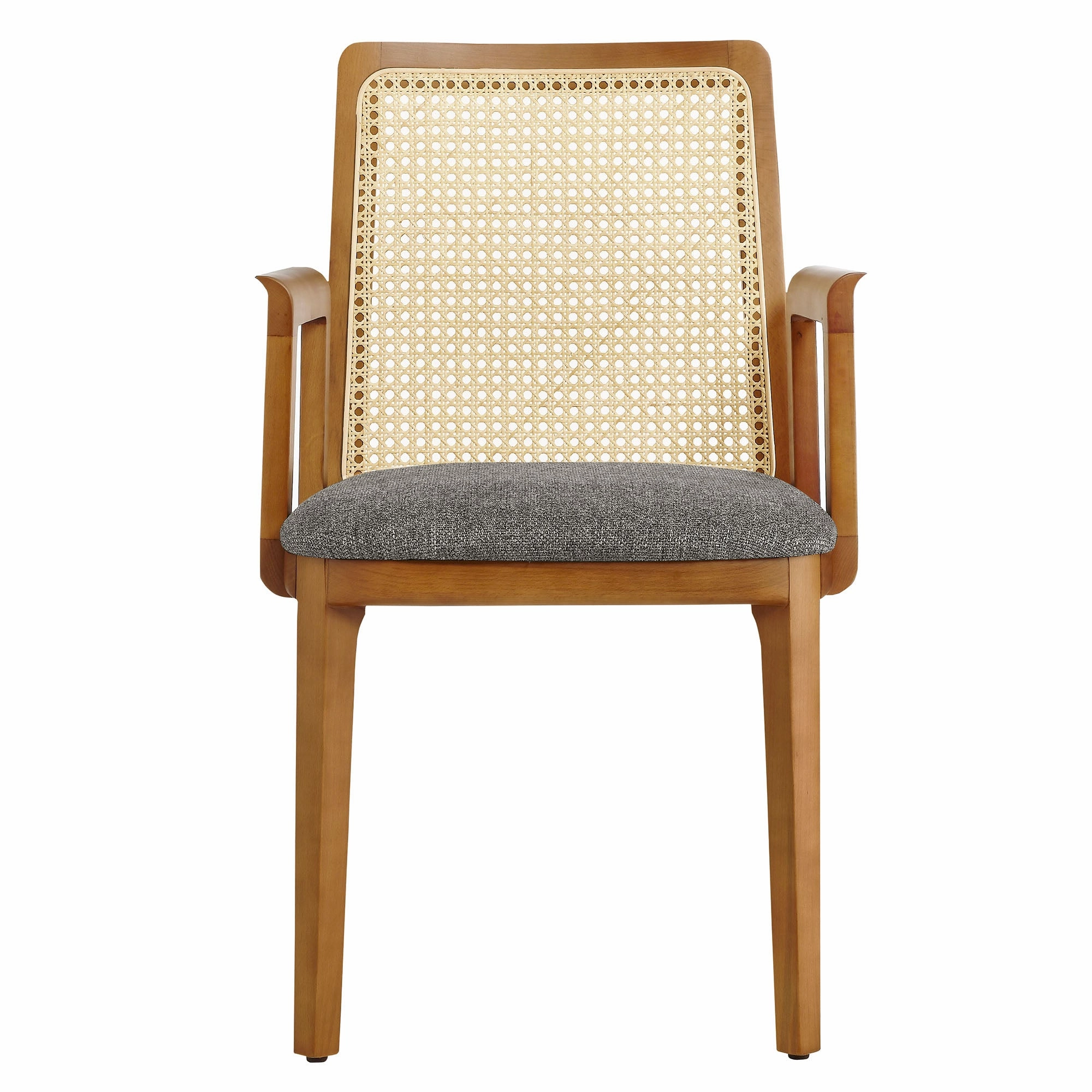 Monarch Beech Wood and Rattan Dining Armchair by Modway