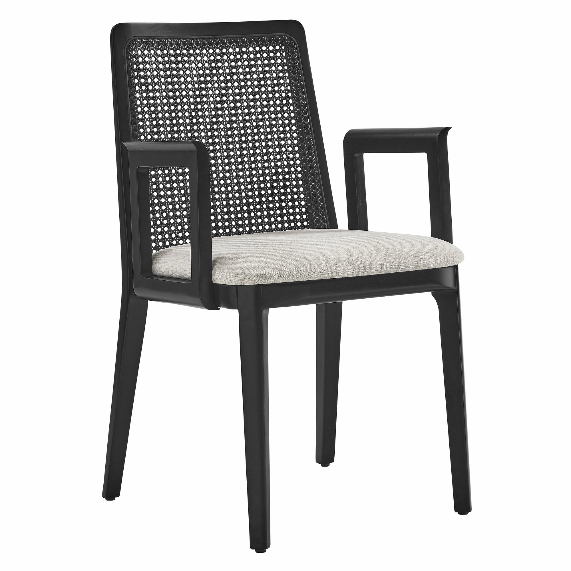 Monarch Beech Wood and Rattan Dining Armchair by Modway