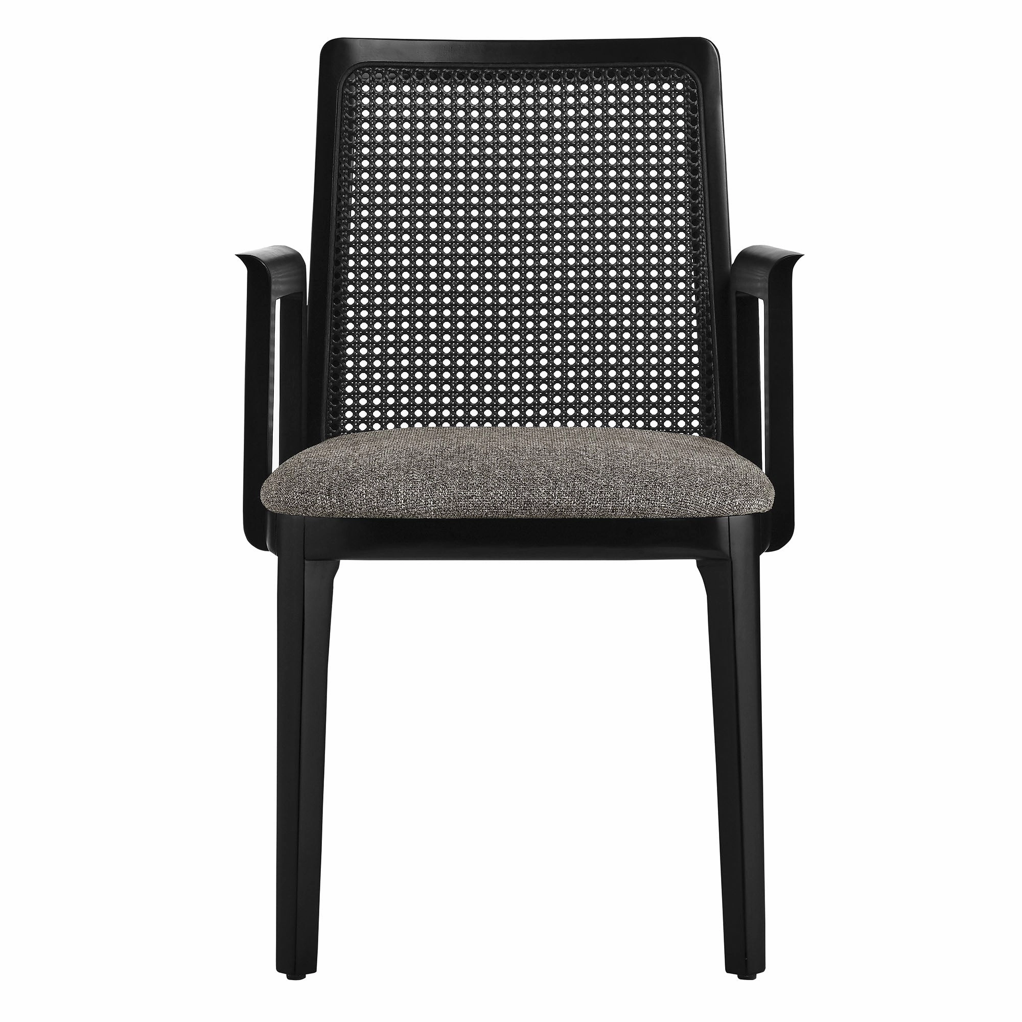 Monarch Beech Wood and Rattan Dining Armchair by Modway