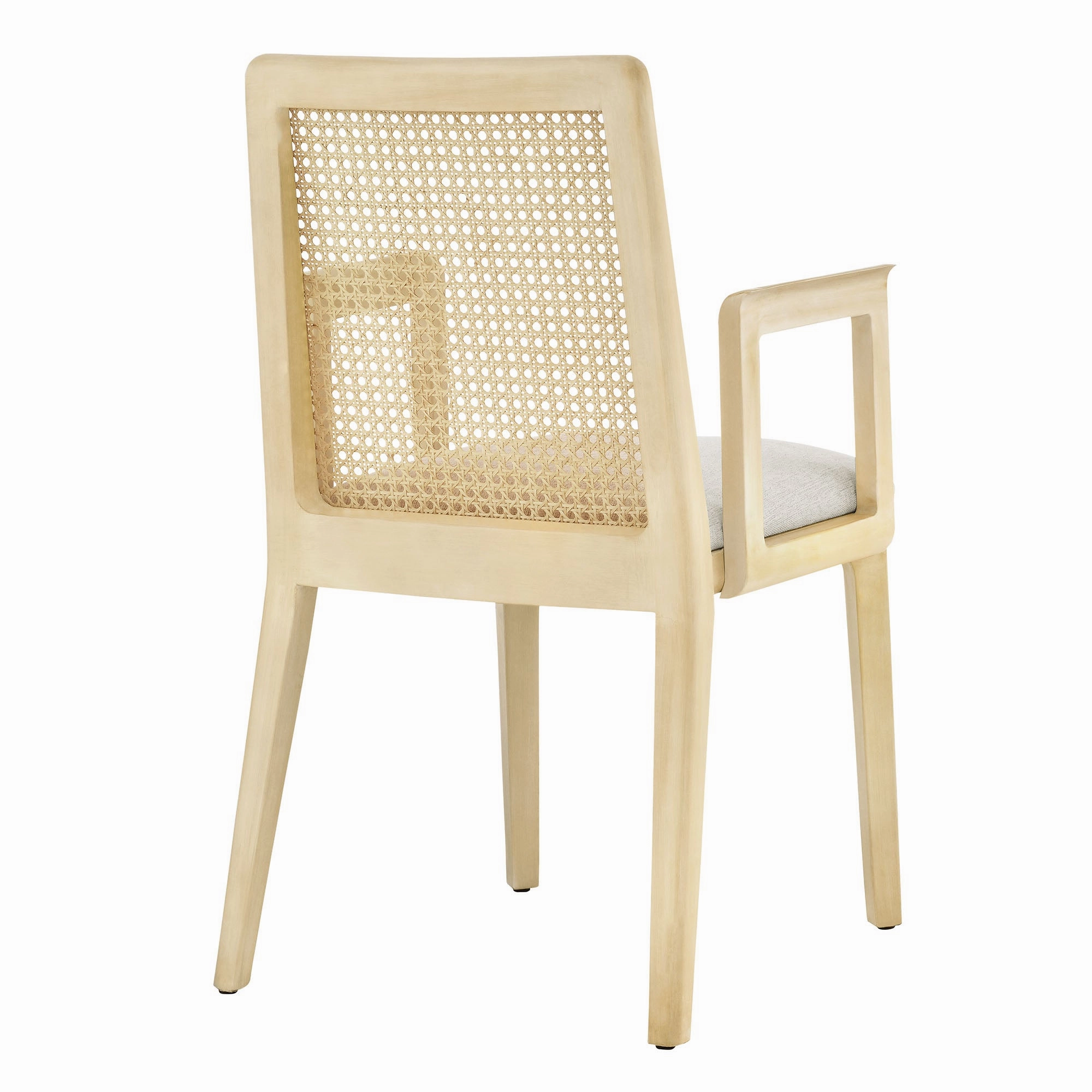 Monarch Beech Wood and Rattan Dining Armchair by Modway