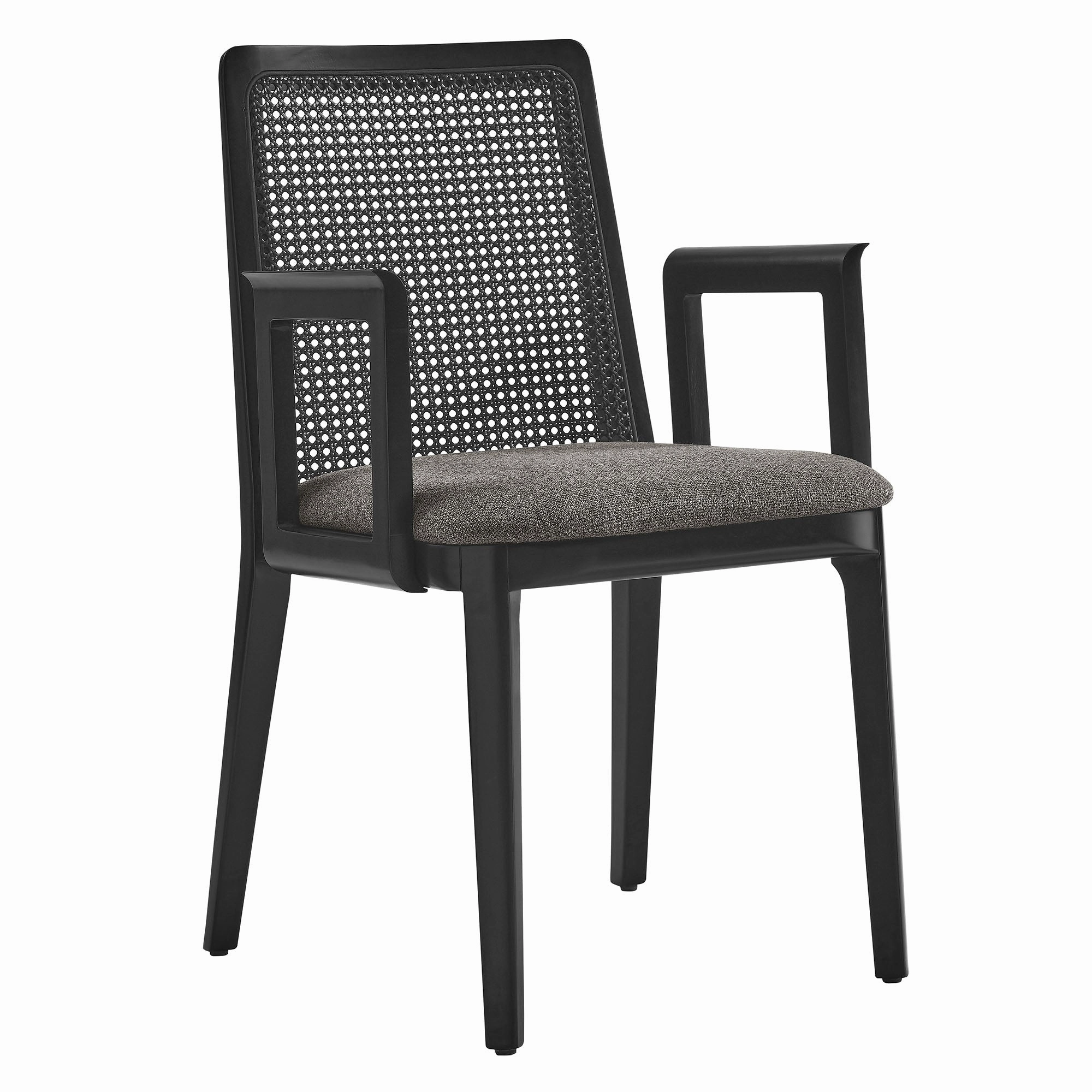 Monarch Beech Wood and Rattan Dining Armchair by Modway
