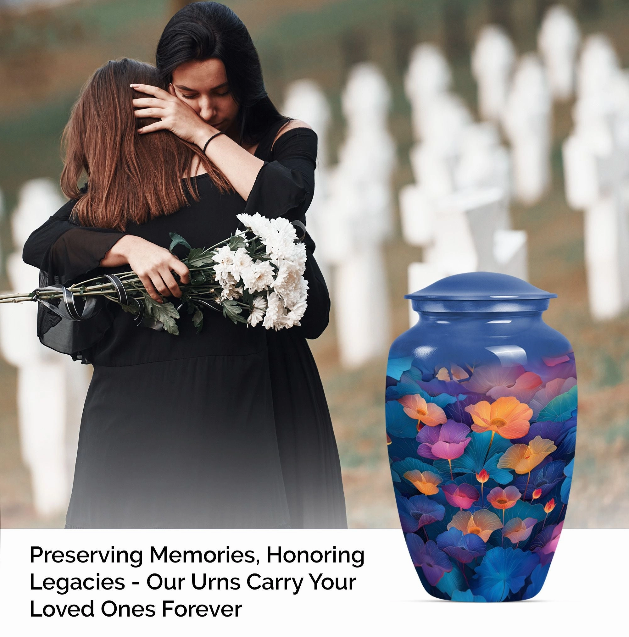 Motherly Eternity Lotus Urn - Empathetic Choice for Cremation