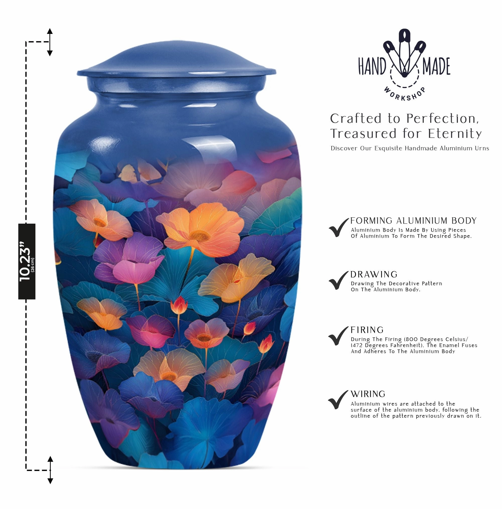 Motherly Eternity Lotus Urn - Empathetic Choice for Cremation