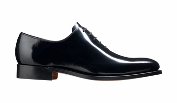 Nelson - Black Hi Shine Oxford Shoe