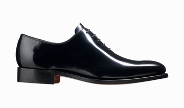 Nelson - Black Hi Shine Oxford Shoe