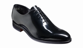 Nelson - Black Hi Shine Oxford Shoe