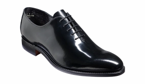 Nelson - Black Hi Shine Oxford Shoe