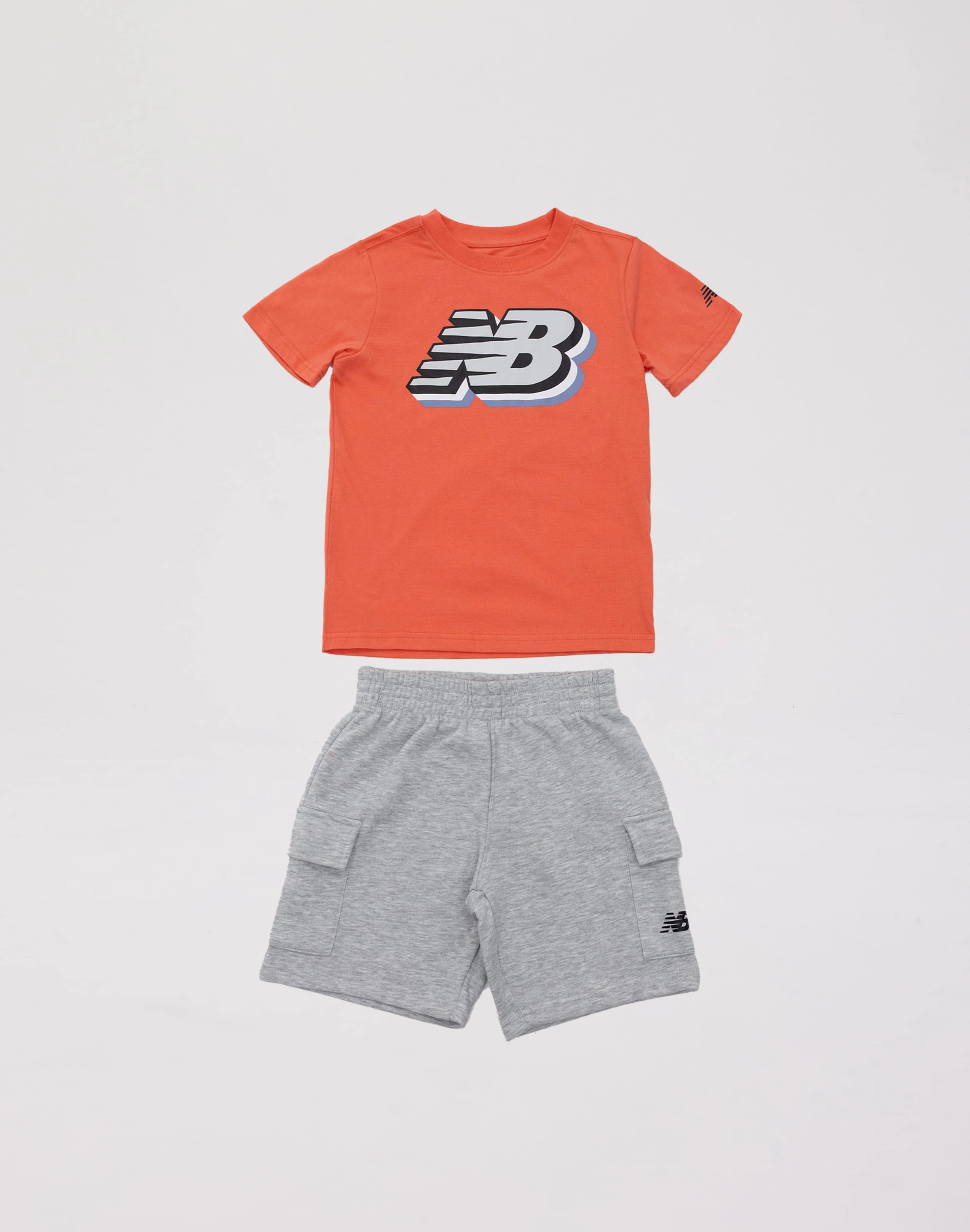 New Balance Fleece Cargo Shorts Set Grade-School