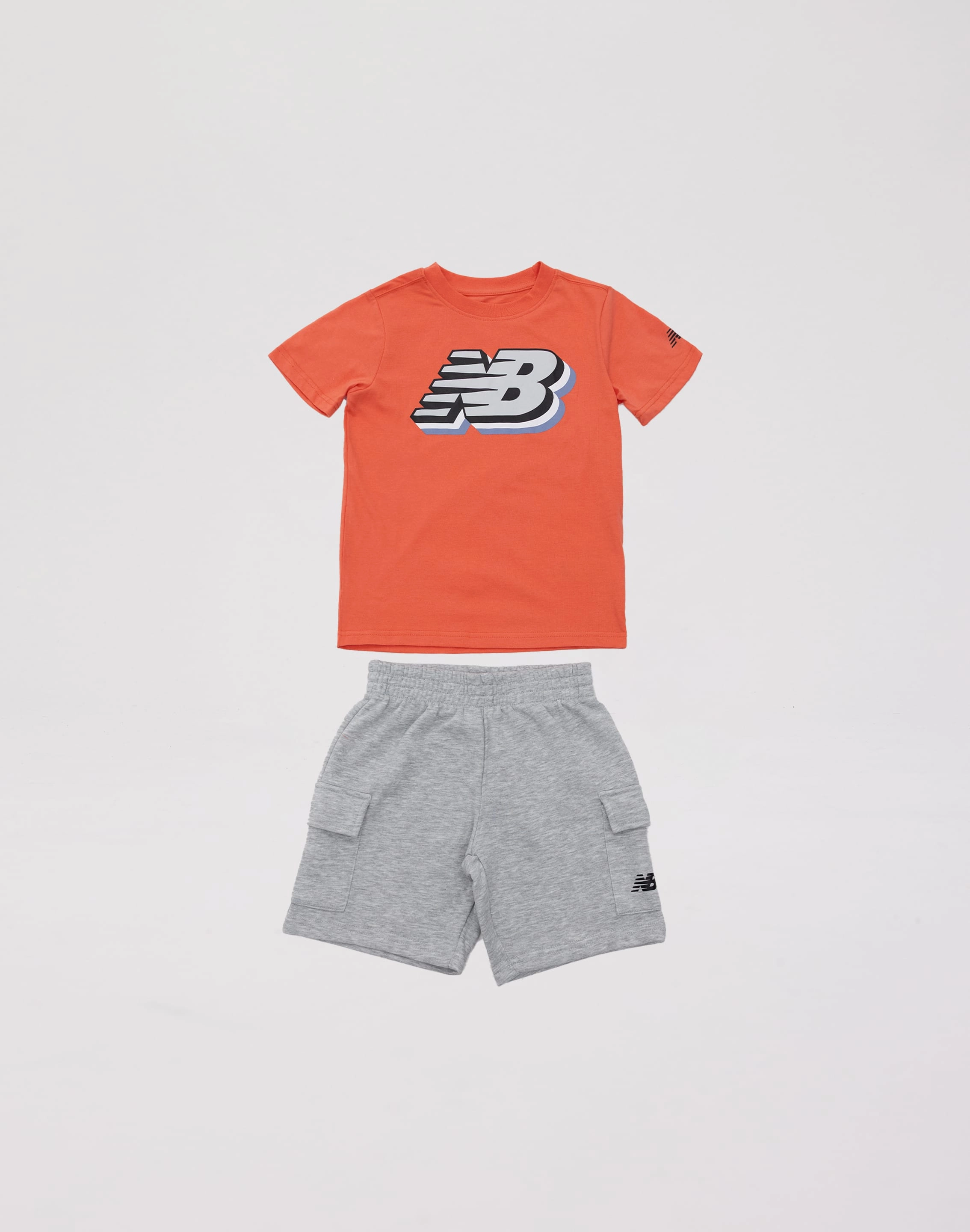 New Balance Fleece Cargo Shorts Set Pre-School