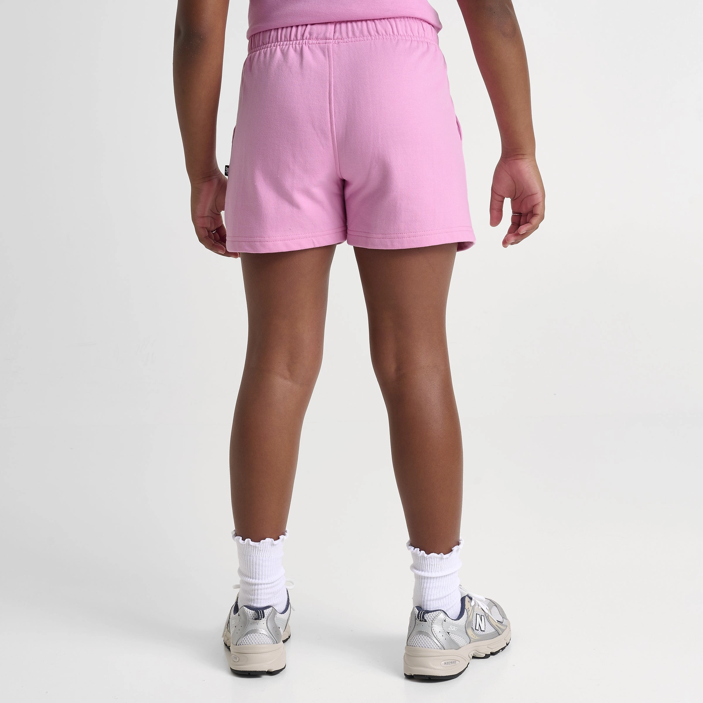 New Balance Junior Girls'Club Short Rose Sugar