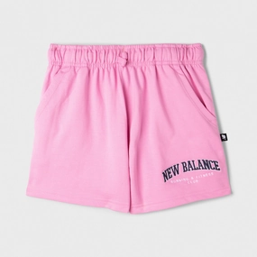 New Balance Junior Girls'Club Short Rose Sugar