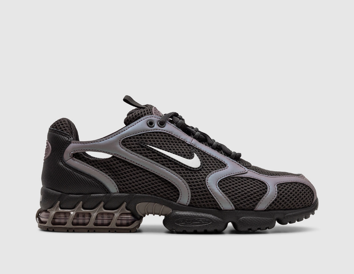 Nike Air Zoom Spiridon Cage 2 / Medium Ash / Metallic Silver - Taupe Grey