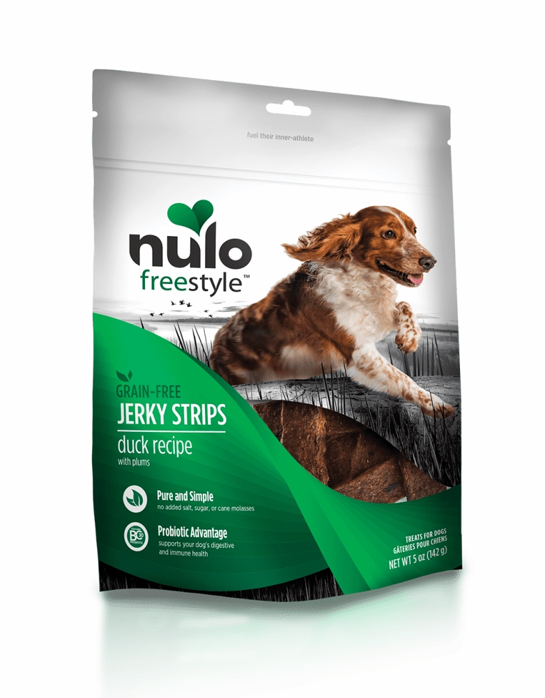 Nulo Freestyle Grain Free Duck & Plum Recipe Jerky Dog Treats