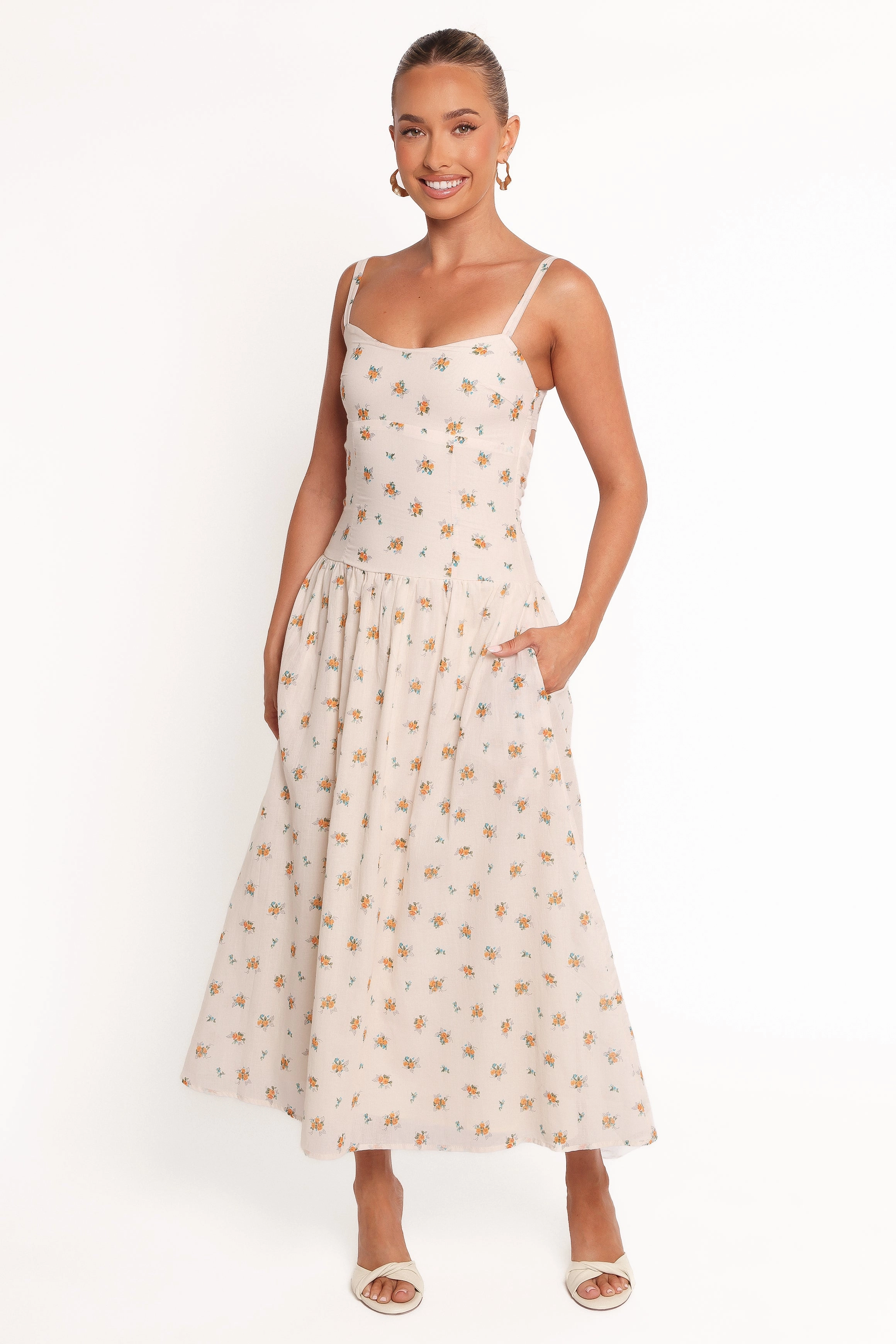 Oakley Maxi Dress - Yellow Floral