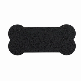 Ore PetMat Recycl Rubber Skinny Bone Black