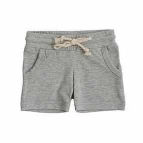 Pocket Cotton Shorts - Heather Grey - FINAL SALE