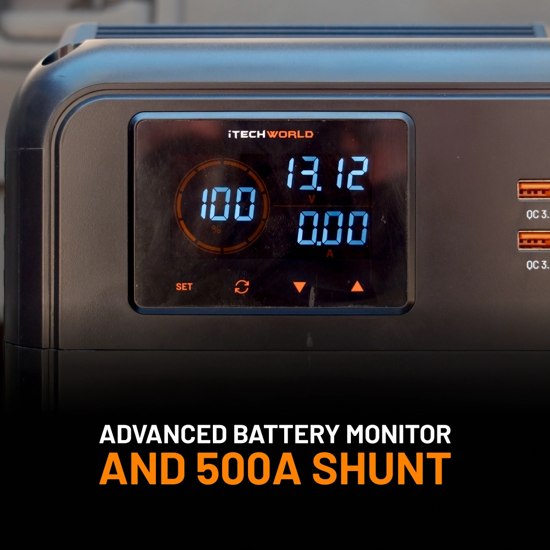 Premium GoFurther | Dual Battery System | with iTECHDCDC40 Battery Charger and iTECH120X PRO Lithium Battery with Bluetooth